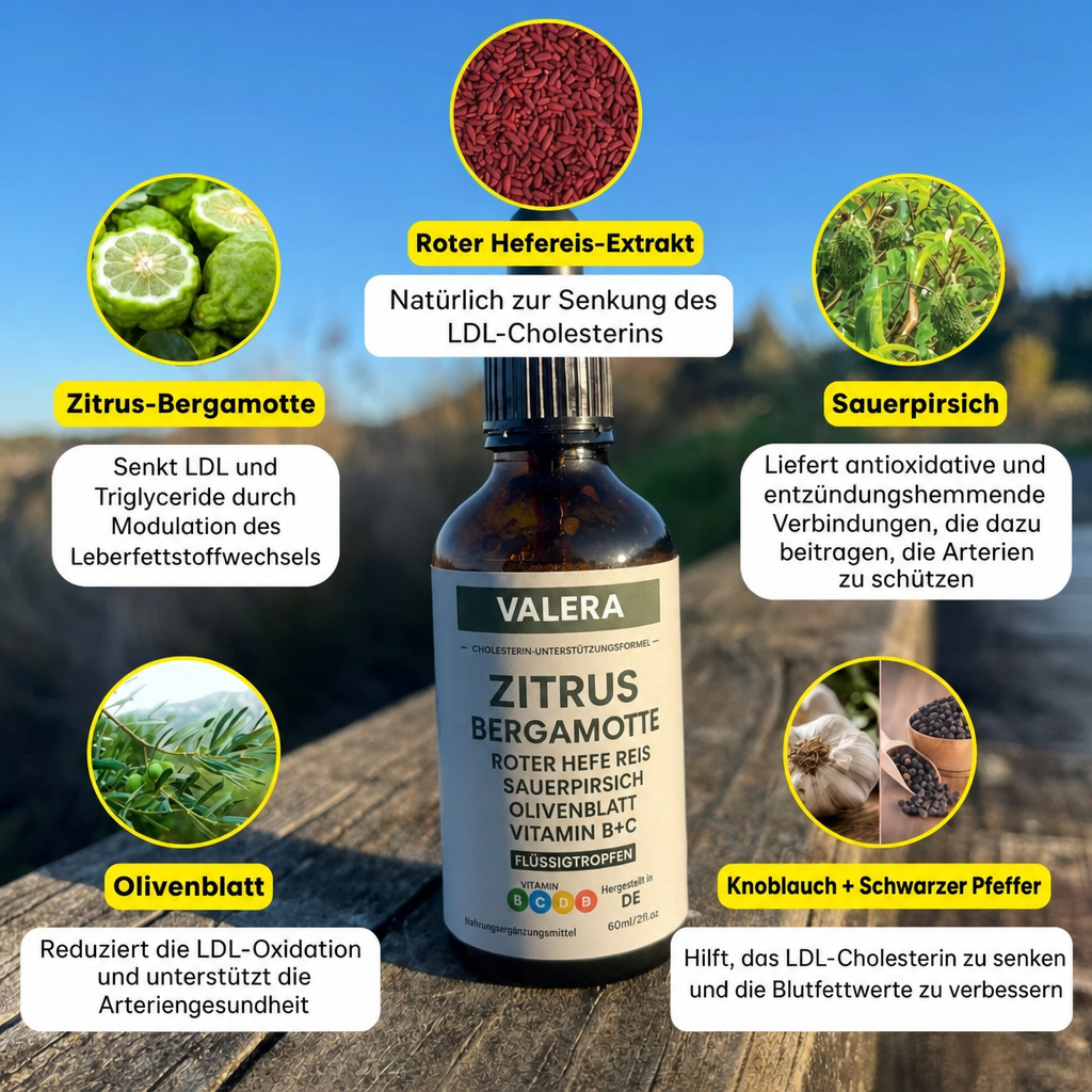 Valera® Natürliche Cholesterin-Reinigung mit rotem Hefereis