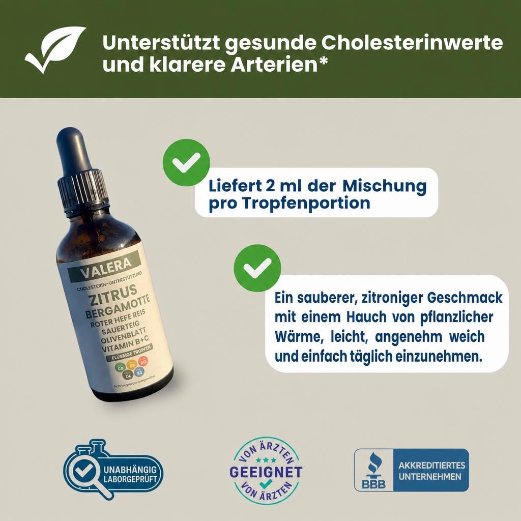 Valera® Natürliche Cholesterin-Reinigung mit rotem Hefereis